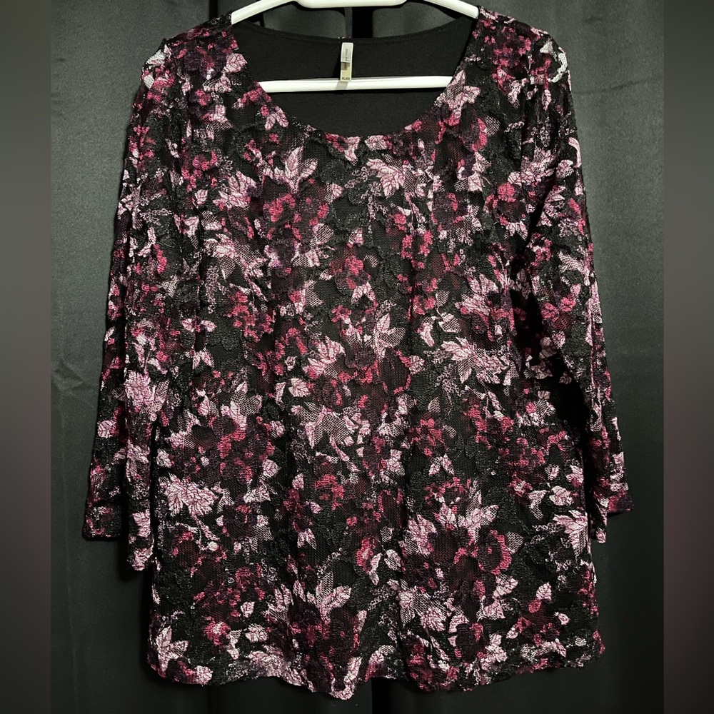 3/4 sleeve blouse, size XL